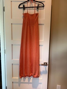 Whimsy Cotton and Cashmere Halter Dress